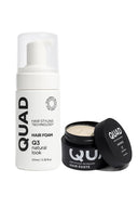 QUAD Q3 Foam Styler - Q1 Matt Paste - Doğal Hacim - Belirgin Bukle - Mat Şekillendirme Seti