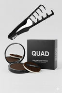 QUAD Mucizevi Saç Dolgunlaştırıcı Toz Kapatıcı ve Bukle Belirginleştirici Tarak Seti - Kahverengi