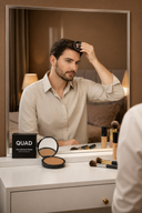 QUAD UNISEX Açık Kahve Saç & Sakal Kapatıcı Dolgunlaştırıcı Pudra – Doğal Topik Etki 10gr