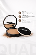 QUAD UNISEX Açık Kahve Saç & Sakal Kapatıcı Dolgunlaştırıcı Pudra – Doğal Topik Etki 10gr
