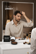 QUAD UNISEX Koyu Kahve Saç & Sakal Kapatıcı Dolgunlaştırıcı Pudra – Doğal Topik Etki 10gr