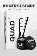 QUAD Q2S Shiny Look Pasta + Mucizevi Tarak – Parlak Görünüm, Doğal Hacim ve Güçlü Tutucu Etki