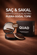 Unisex Kahverengi Saç & Sakal Toz Kapatıcı Dolgunlaştırıcı Pudra – Doğal Topik Etki 10gr