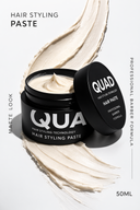 QUAD Q1 Mat Saç Pastası 50 ml – Güçlü Tutuşlu Unisex Wax – Doğal Mat Görünüm