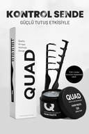 Q2 Beyaz Kırıcı Etkili Parlak Wax Seti 100 ml + Mucizevi Tarak – Güçlü Tutuş, Doğal Hacim