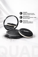 QUAD UNISEX Siyah Saç & Sakal Kapatıcı Dolgunlaştırıcı Pudra – Doğal Topik Etki 10gr