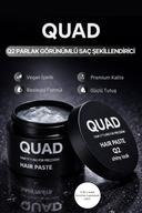 Q2 Beyaz kırıcı etkili parlak wax - Parlak Görünüm - Güçlü Tutucu - Unisex - 100 ml